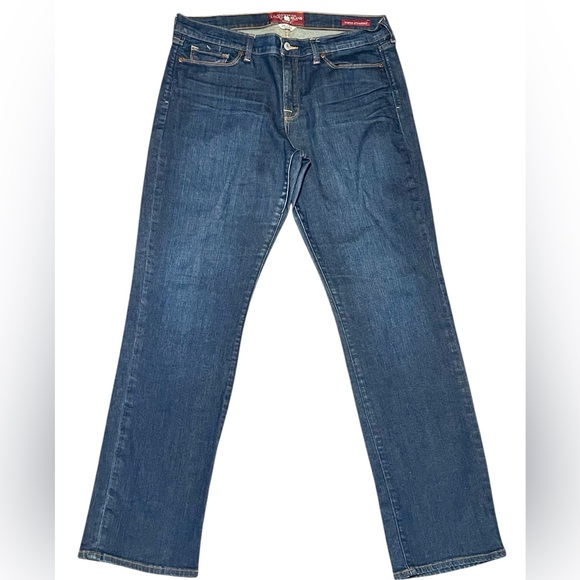 Women’s Lucky brand Sofia straight leg dark denim jeans - Picture 3 of 7